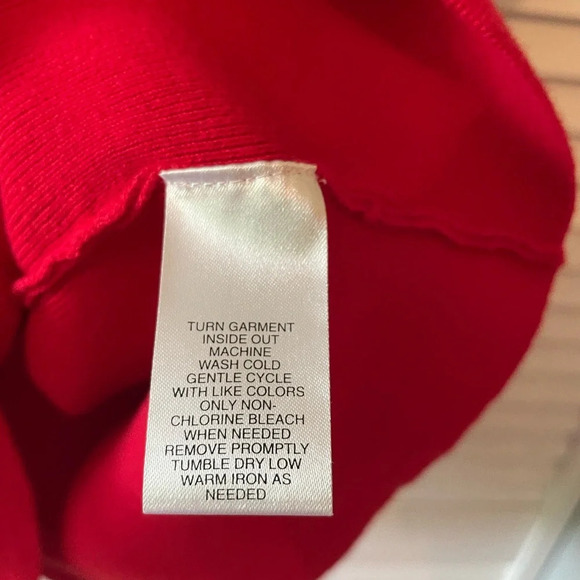 Vintage Designers Originals Women’s Size 1X Polo Style Collar White Striped Red - Picture 7 of 12